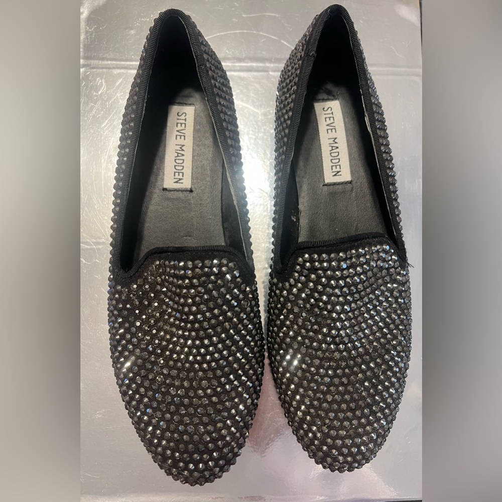 Steven Madden sparkling moccasins. 7M